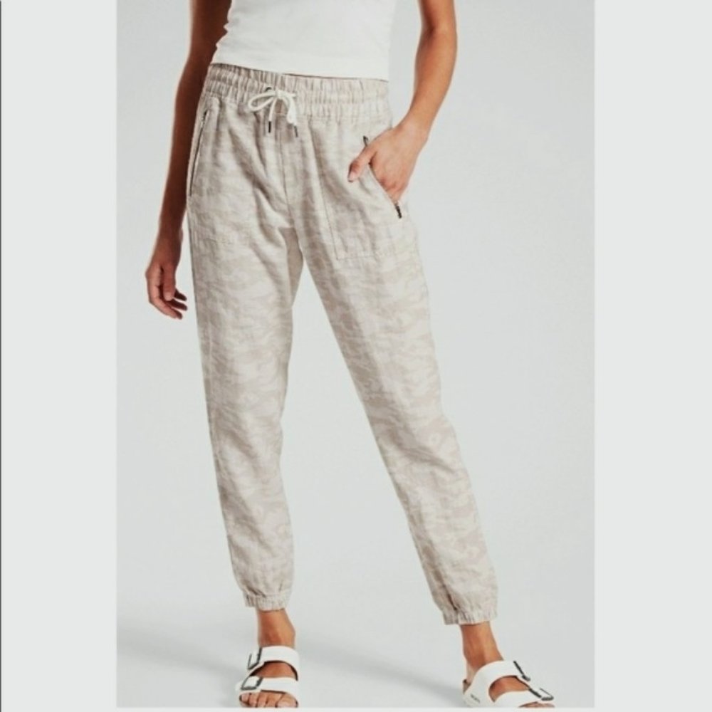 Athleta Jogger Pants Cabo Tide Linen Camo Size 18 (XL)